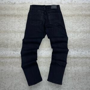 Vintage Y2K Levis Jeans 216 30x32 Slim Fit Jet Black Wash Denim Red Tab